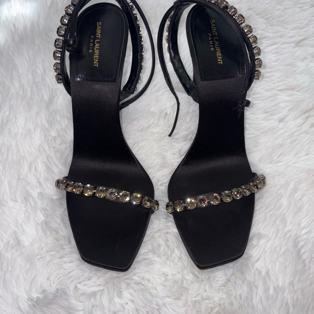 Saint Laurent Kiki Embellished Sandals